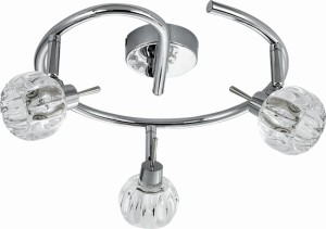 BOMBOLA LAMPA SUFITOWA SPIRALA 3X40W G9 CHROM BEZ ŻARÓWEK | Candellux 98-70326