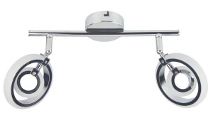 CELT LAMPA SUFITOWA LISTWA 2X6W LED CHROM 3000K | Candellux 92-62017