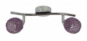 CLEAR LAMPA SUFITOWA LISTWA 2X40W G9 FIOLET | Candellux 92-06912