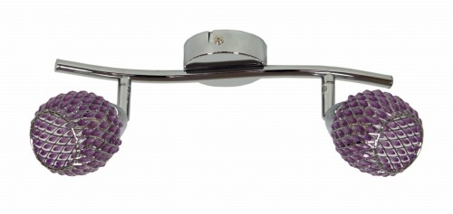 CLEAR LAMPA SUFITOWA LISTWA 2X40W G9 FIOLET | Candellux 92-06912