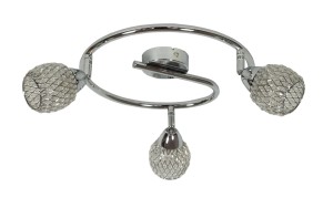 CLEAR LAMPA SUFITOWA SPIRALA 3X40W G9 TRANSPARENTNY | Candellux 98-06899