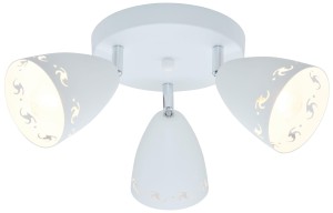 COTY LAMPA SUFITOWA PLAFON 3X40W E14 BIAŁY MAT | Candellux 98-67135