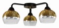 CROMINA GOLD LAMPA SUFITOWA 3X60W E27 CZARNY | Candellux 98-57273
