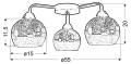 CROMINA GOLD LAMPA SUFITOWA 3X60W E27 CZARNY | Candellux 98-57273