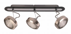 EARTH LAMPA SUFITOWA LISTWA 3X9W GX53 ENERGO SATYNA/WENGE | Candellux 93-15801