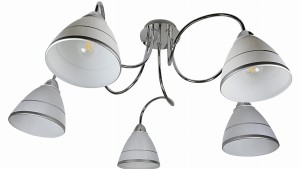ELF LAMPA SUFITOWA 5X40W E14 CHROM | Candellux 35-72603