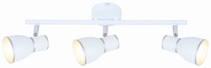 FIDO LAMPA SUFITOWA LISTWA 3X40W E14 BIAŁY+CHROM | Candellux 93-63403