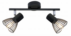 FLY LAMPA SUFITOWA LISTWA 2X40W E14 CZARNY | Candellux 92-61898