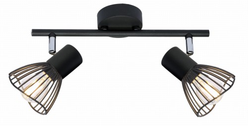 FLY LAMPA SUFITOWA LISTWA 2X40W E14 CZARNY | Candellux 92-61898