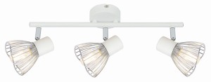 FLY LAMPA SUFITOWA LISTWA 3X40W E14 BIAŁY/CHROM | Candellux 93-61973