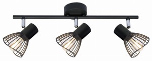 FLY LAMPA SUFITOWA LISTWA 3X40W E14 CZARNY | Candellux 93-61911