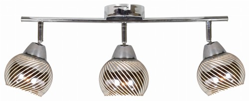 FORT LAMPA SUFITOWA LISTWA 3X10W E14 LED CHROM | Candellux 93-62826