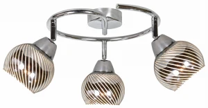 FORT LAMPA SUFITOWA SPIRALA 3X10W E14 LED CHROM | Candellux 98-62833