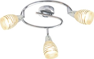 JUBILAT LAMPA SUFITOWA SPIRALA 3X10W E14 LED CHROM | Candellux 98-55705