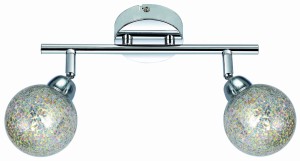 KALEIDOSCOPE LAMPA SUFITOWA LISTWA 2X4W LED G9 CHROM | Candellux 92-61560