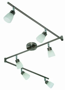 LAMPA DROPS LISTWA 6x40W G9 NIKIEL MAT | Candellux 96-84050