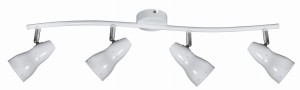LAMPA FIORD LISTWA 4X40W E14 BIAŁY | Candellux 94-54548