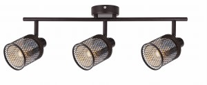 LAMPA SUFITOWA CANABERA KAWOWE ZŁOTO 3X40W E14 KLOSZ BURSZTYNOWY | Candellux 93-82541