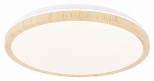 LAMPA SUFITOWA GANDAVA PLAFON 36W LED BIAŁO DREWNIANY 4000K | Candellux 14-75260