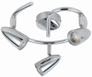 LIBERTY LAMPA SUFITOWA SPIRALA 3X4W LED CHROM | Candellux 93-49612