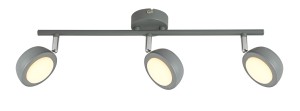 MILD LAMPA SUFITOWA LISTWA 3X6W LED SZARY 3000K | Candellux 93-66541