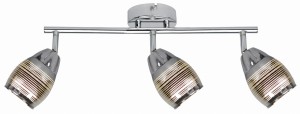 MILTON LAMPA SUFITOWA LISTWA 3X10W E14 LED CHROM | Candellux 93-61294