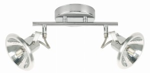 MOON LAMPA SUFITOWA LISTWA 2X3,5W LED G9 CHROM | Candellux 92-28082