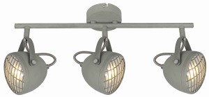 PENT LAMPA SUFITOWA LISTWA 3X50W GU10  BETONOWY SZARY | Candellux 93-68064