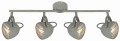 PENT LAMPA SUFITOWA LISTWA 4X50W GU10  BETONOWY SZARY | Candellux 94-68071