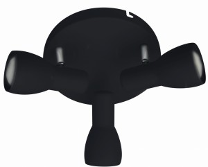 PICARDO LAMPA SUFITOWA PLAFON 3X40W E14 CZARNY MATOWY | Candellux 98-50793