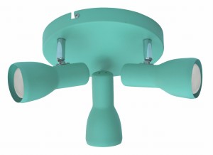 PICARDO LAMPA SUFITOWA PLAFON 3X40W E14 MIĘTOWY | Candellux 98-50601