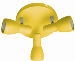 PICARDO LAMPA SUFITOWA PLAFON 3X40W E14 MUSZTARDOWY | Candellux 98-52414