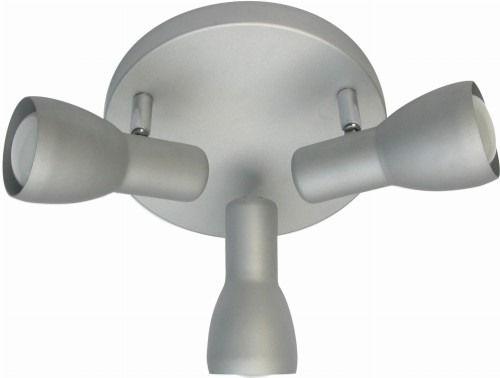 PICARDO LAMPA SUFITOWA PLAFON 3X40W E14 SZARO SREBRNY | Candellux 98-44242