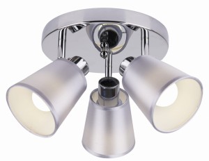 PIN LAMPA SUFITOWA PLAFON 3X40W E14 CHROM | Candellux 98-70661
