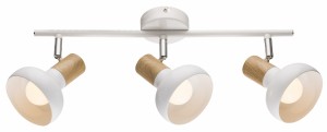PUERTO LAMPA SUFITOWA LISTWA 3X40W E14 BIAŁY | Candellux 93-62673