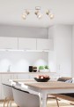 PUERTO LAMPA SUFITOWA LISTWA 3X40W E14 BIAŁY | Candellux 93-62673
