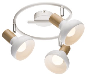PUERTO LAMPA SUFITOWA SPIRALA 3X40W E14 BIAŁY | Candellux 98-62697