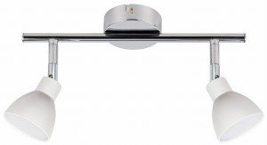 ROY LAMPA SUFITOWA LISTWA 2X5W LED COB GŁÓWKA OKRĄGŁA 1E Z PRZEGUBEM KD SYSTEM BIAŁY | Candellux 92-67555