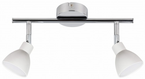 ROY LAMPA SUFITOWA LISTWA 2X5W LED COB GŁÓWKA OKRĄGŁA 1E Z PRZEGUBEM KD SYSTEM BIAŁY | Candellux 92-67555