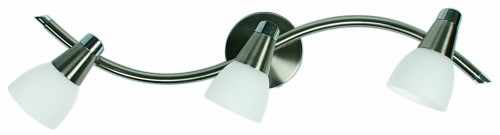 SELIA LAMPA SUFITOWA LISTWA 3X40W G9 NIKIEL MAT/CHROM BIAŁY (BŻ) | Candellux 93-69993