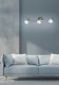 SELIA LAMPA SUFITOWA LISTWA 3X40W G9 NIKIEL MAT/CHROM BIAŁY (BŻ) | Candellux 93-69993