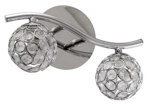 STARLET LAMPA KINKIET 2X40W G9 CHROM/TRANSPARENT | Candellux 92-85798