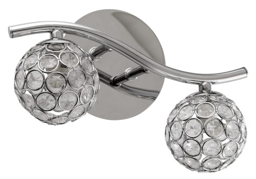 STARLET LAMPA KINKIET 2X40W G9 CHROM/TRANSPARENT | Candellux 92-85798