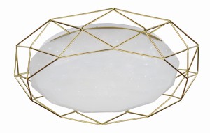 SVEN LAMPA SUFITOWA PLAFON 43 24W LED 3000K ZŁOTY | Candellux 98-66312