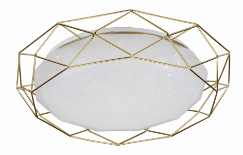 SVEN LAMPA SUFITOWA PLAFON 43 24W LED 3000K ZŁOTY | Candellux 98-66312