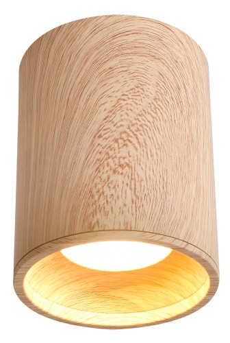 TUBA LAMPA SUFITOWA 1X15W GU10 7,9/10 DREWNIANY | Candellux 2277165