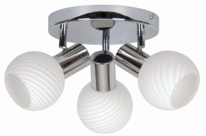 TURNO LAMPA SUFITOWA PLAFON 3X40W E14 CHROM | Candellux 98-10940