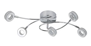 VINOLA LAMPA SUFITOWA PLAFON 5X5W LED CHROM 3000K | Candellux 98-66039