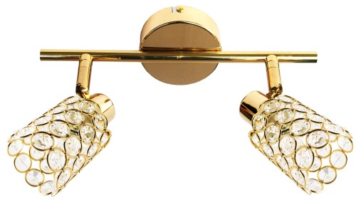 YORK LAMPA SUFITOWA LISTWA 2X40W G9 MOSIĄDZ (BŻ) | Candellux 92-70104