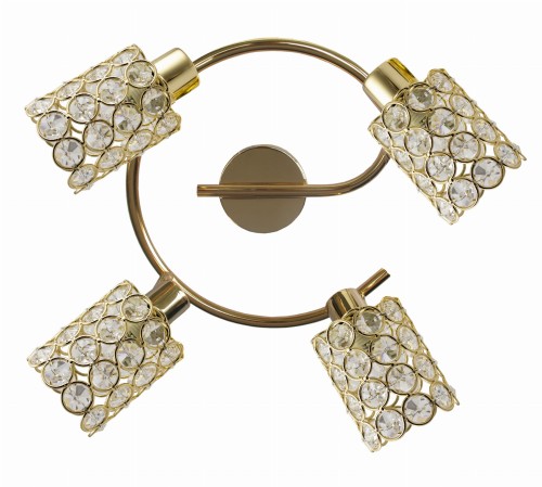 YORK LAMPA SUFITOWA SPIRALA 4X40W G9 MOSIĄDZ | Candellux 98-07230